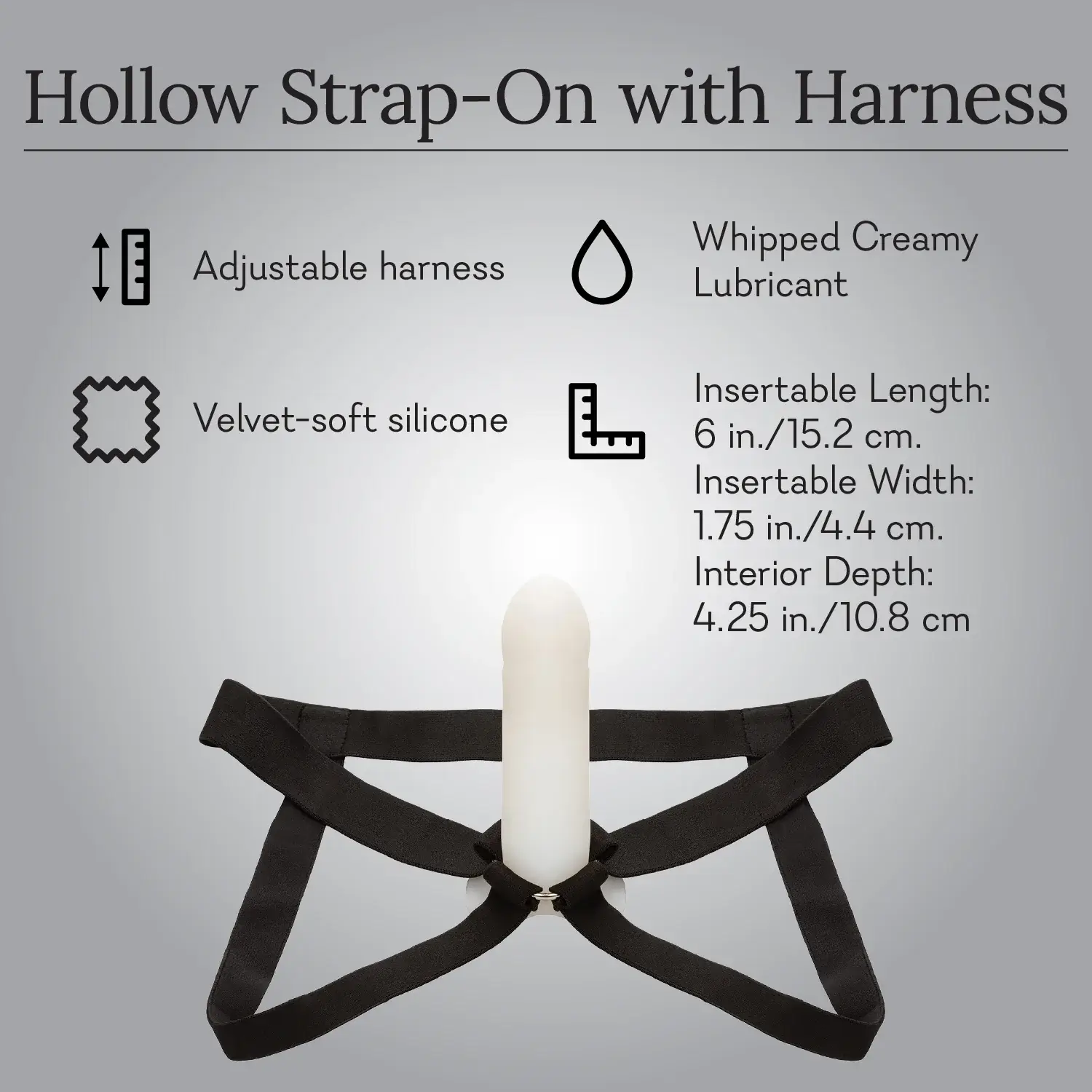 Buy Hollow Strap-On with Harness